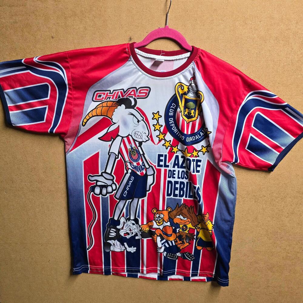 RARE! Vintage Club Deportivo Guadalajara CHIVAS  SOCCER Jersey Shirt L/xl